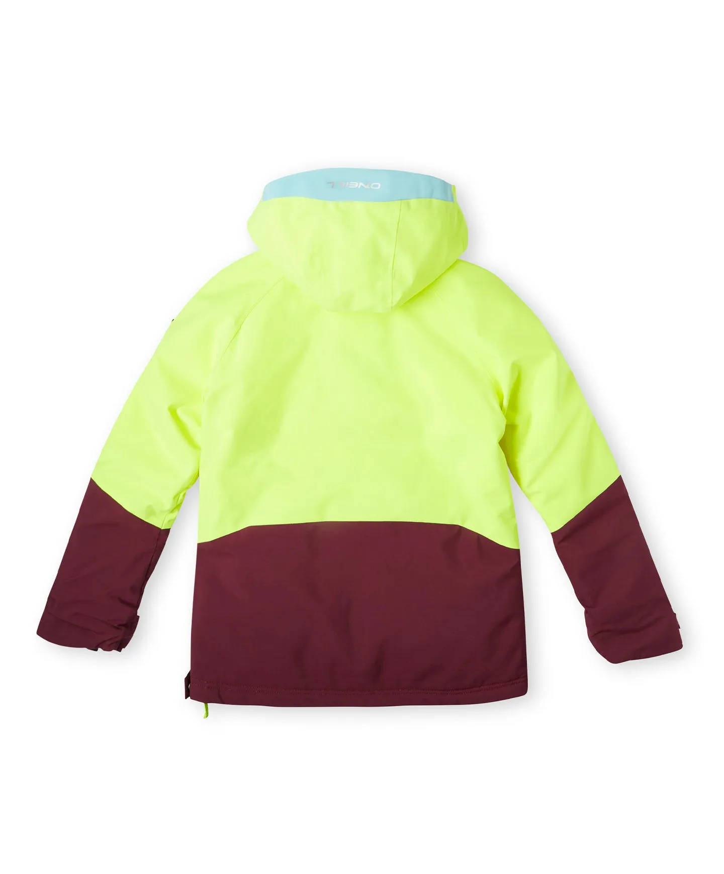 Girl's Anorak Snow Jacket - Pyranine Yellow Colour Block