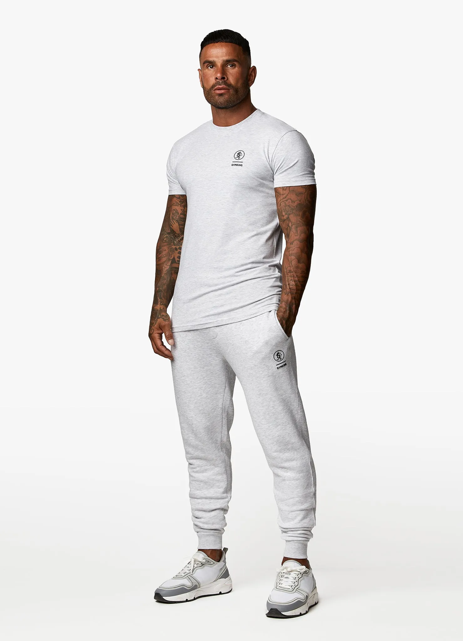 Gym King Aventus Tee - Snow Marl