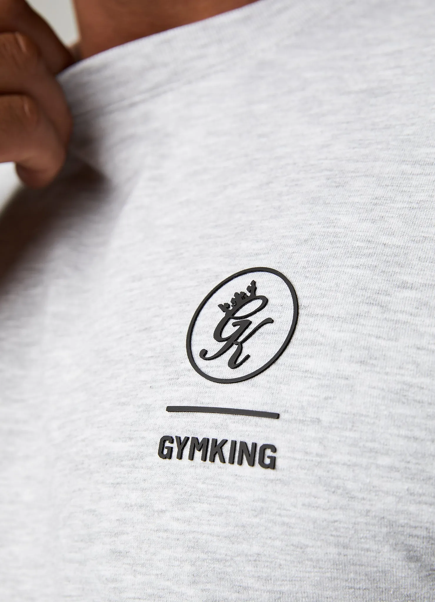 Gym King Aventus Tee - Snow Marl