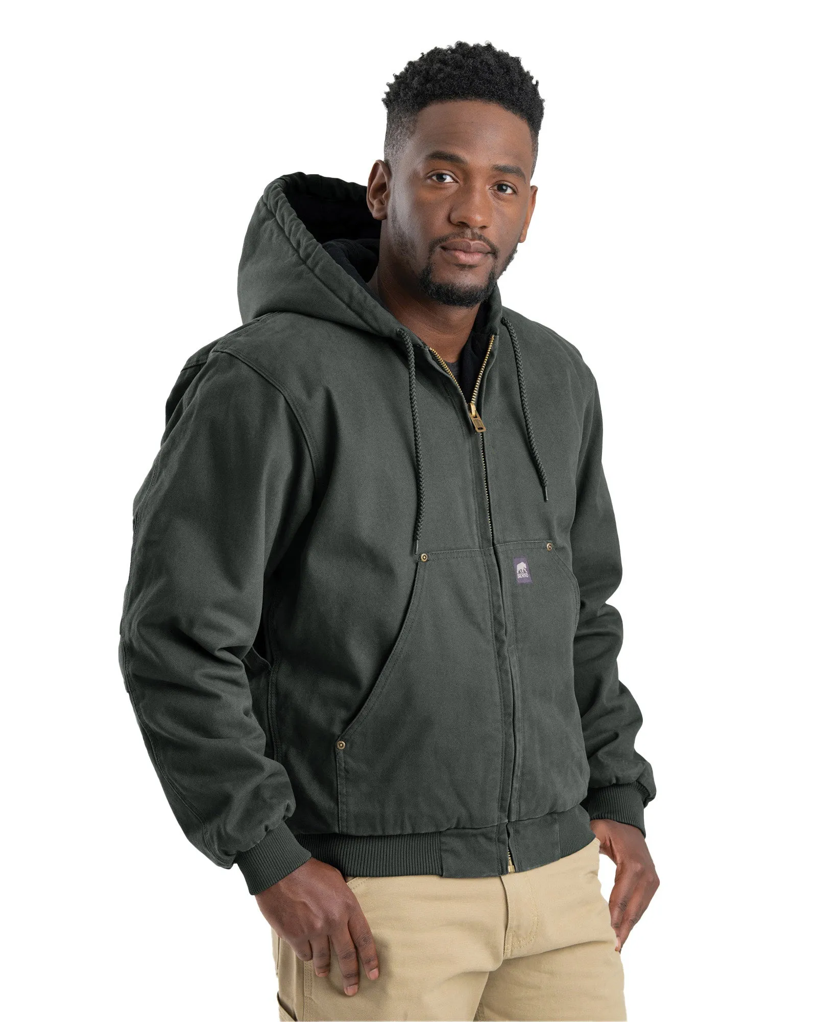 Heartland Washed Duck Hooded Work Jacket