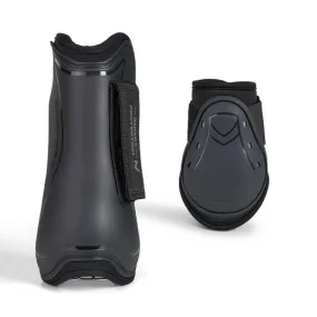 Horze Armour Airflow Tendon & Fetlock Boot Set (Black)