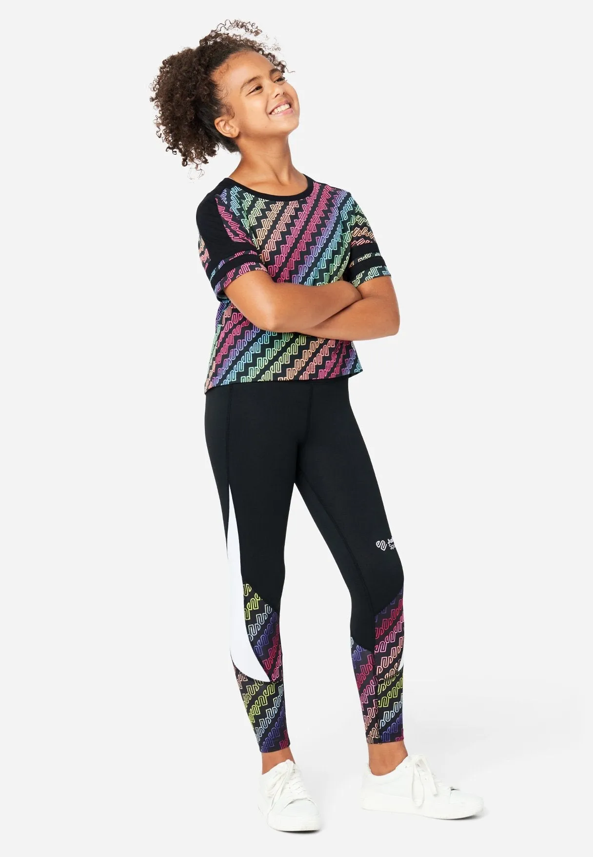 J Sport Color Block Ankle-Length Leggings