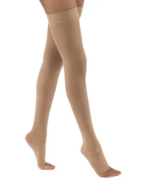 Jobst Ultrasheer OPEN TOE Thigh Highs w/ Silicone Dot Top 15-20 mmHg