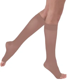 Juzo Dynamic Max Knee High Open Toe 3.5 cm Silicone Top Band 20-30 mmHg