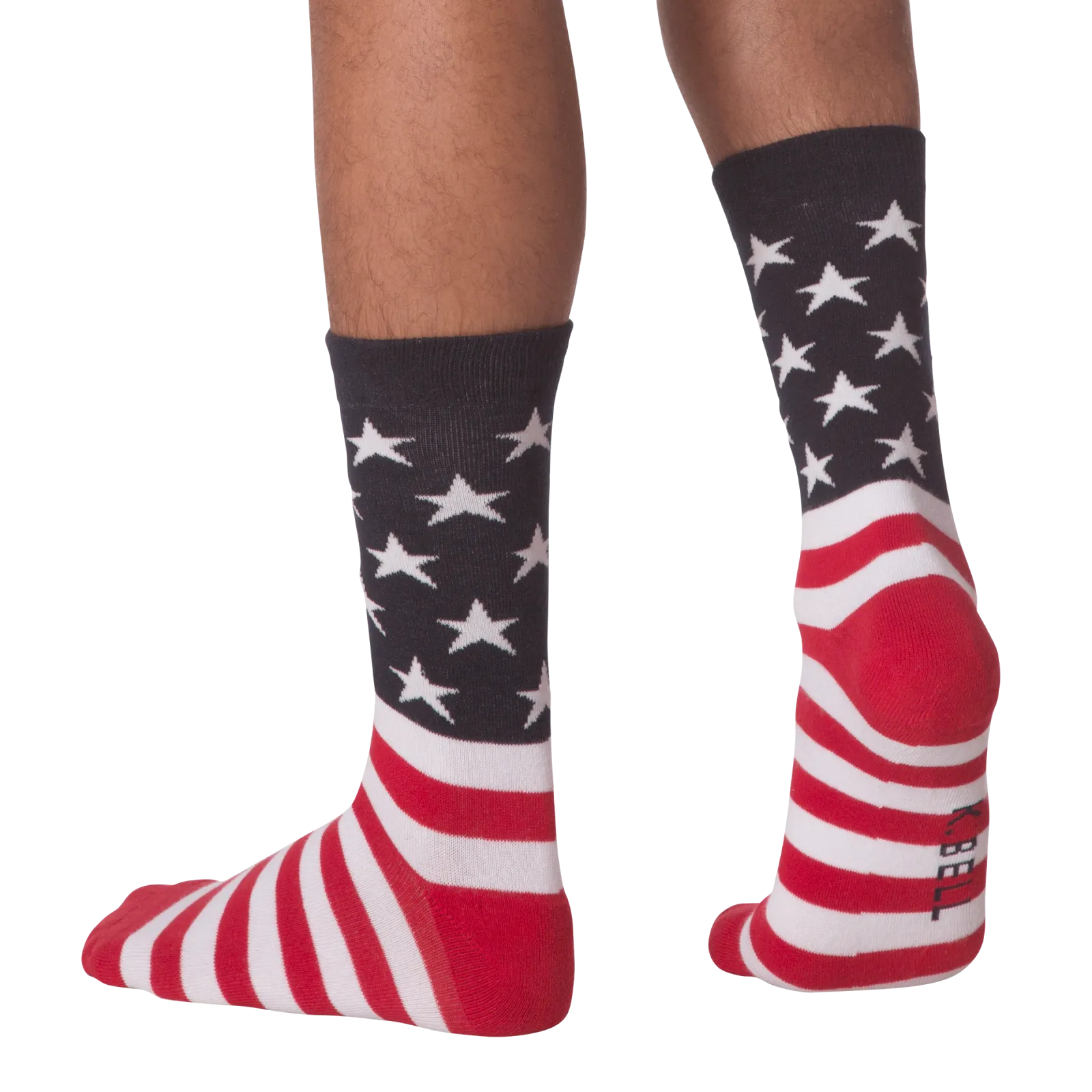 K.Bell Men's American Made Flag Crew Sock