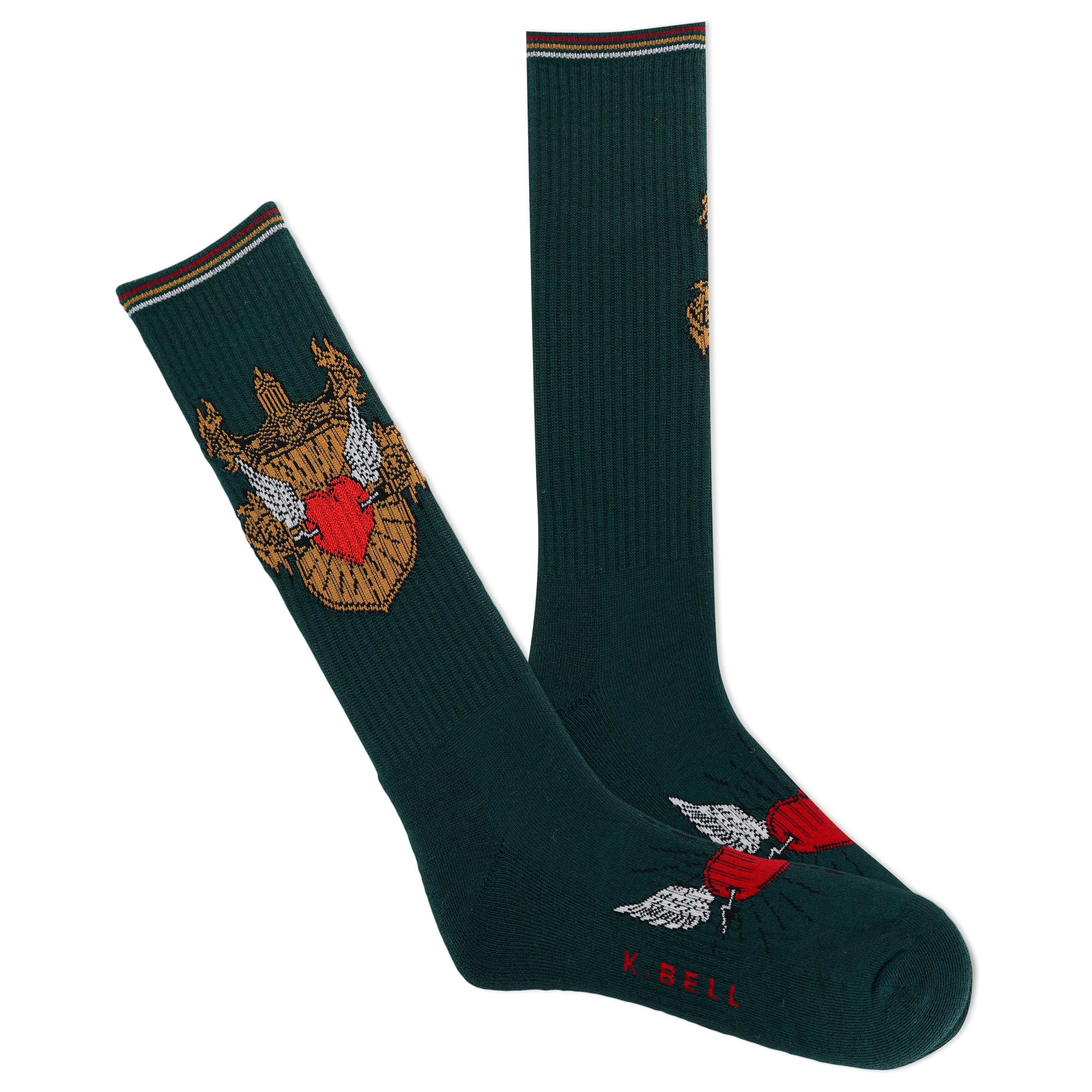 K.Bell Men's Guarded Heart Active Crew Sock