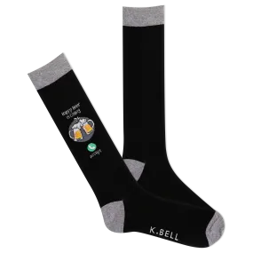 K.Bell Men's Happy Hour is Calling Crew Sock