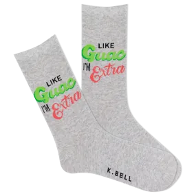 K.Bell Women's Like Guac I'm Extra Crew Sock