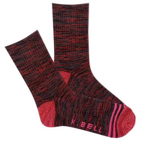 K.Bell Women's Random Feed Active Crew Sock