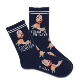 K.Bell Women's Summer Fridays Crew Sock