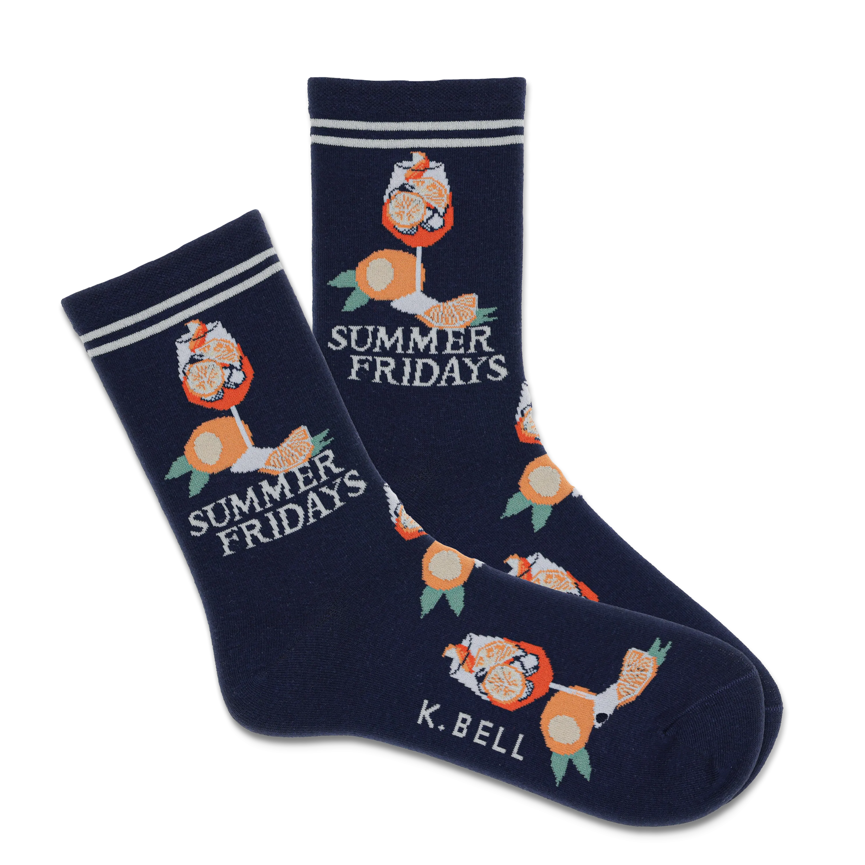 K.Bell Women's Summer Fridays Crew Sock