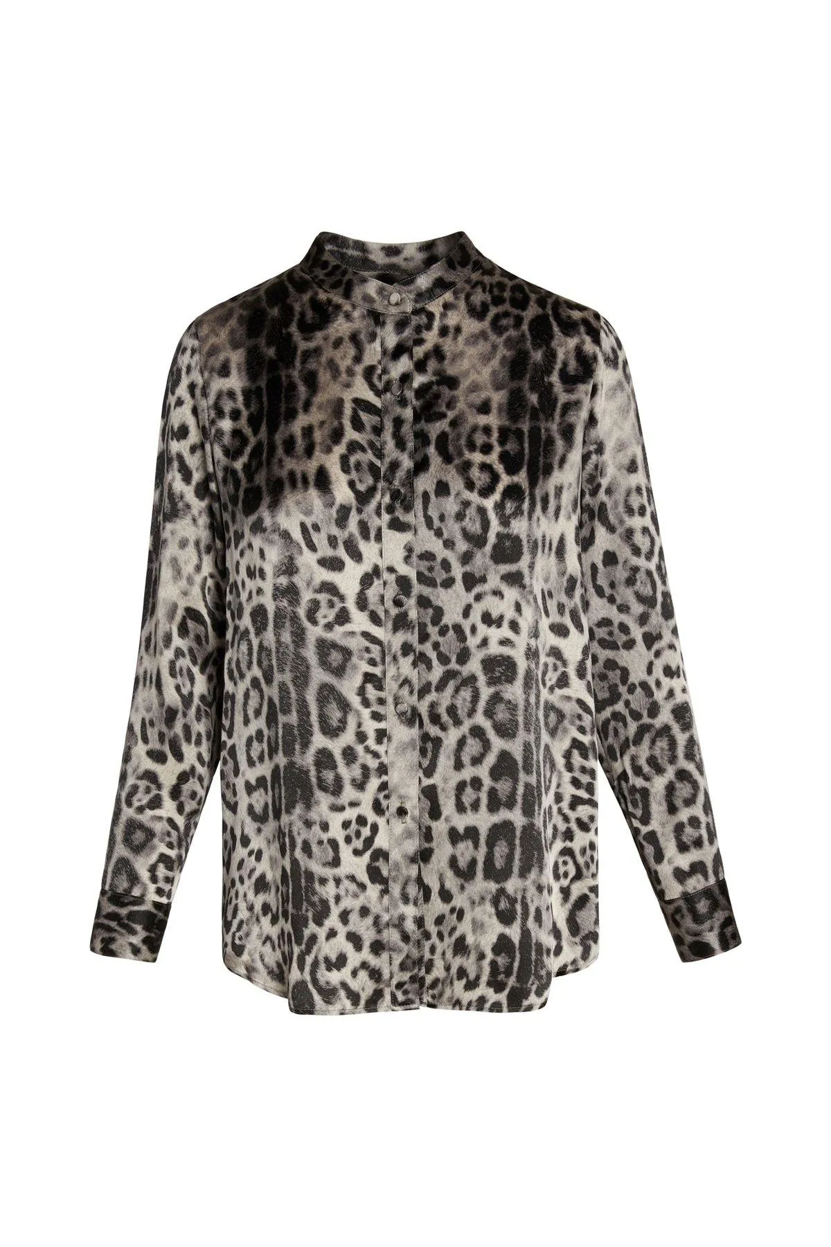 Laura Blouse in Snow Leopard by Catherine Gee