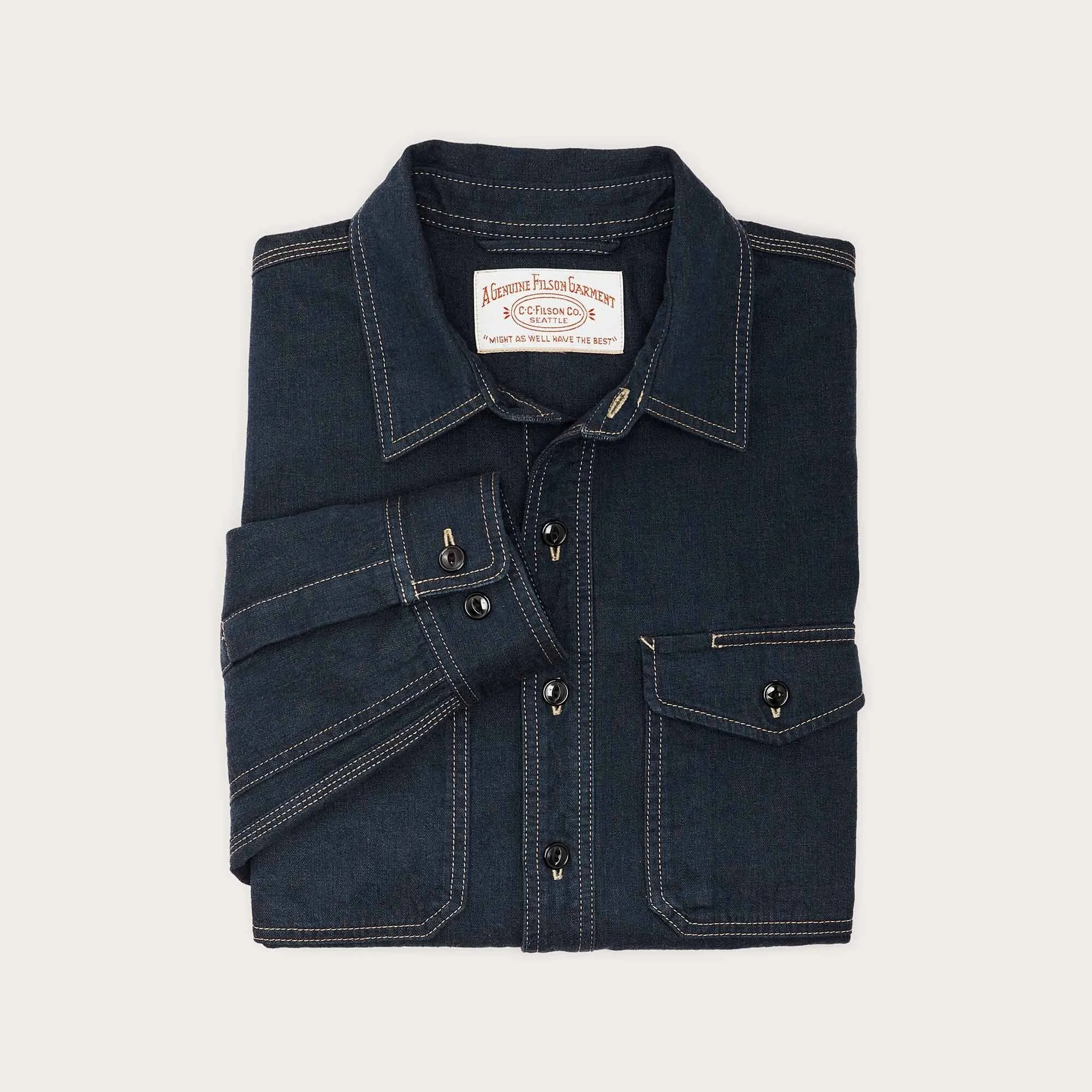 LINED DENIM WORK SHIRT