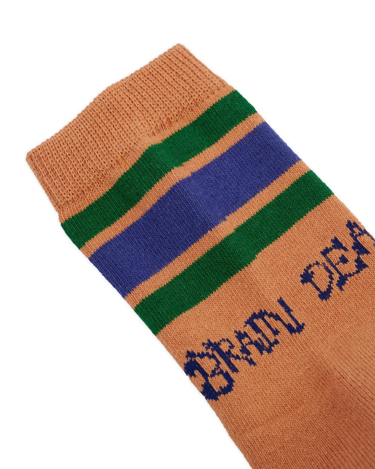 Logo Striped Quarter Sock - Orange