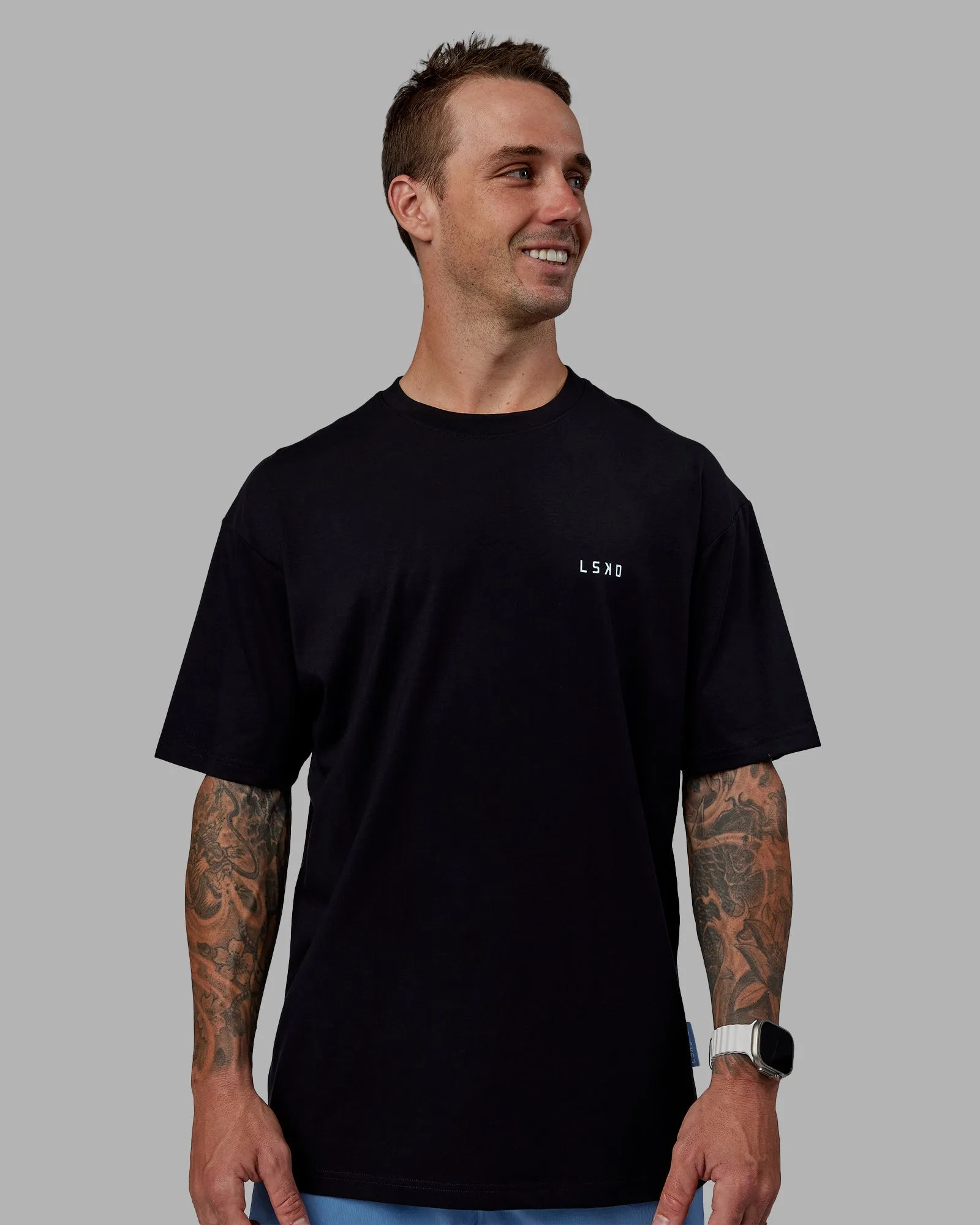 LSKD x Logan Martin FLXCotton Tee Oversize - Black-Windsurfer