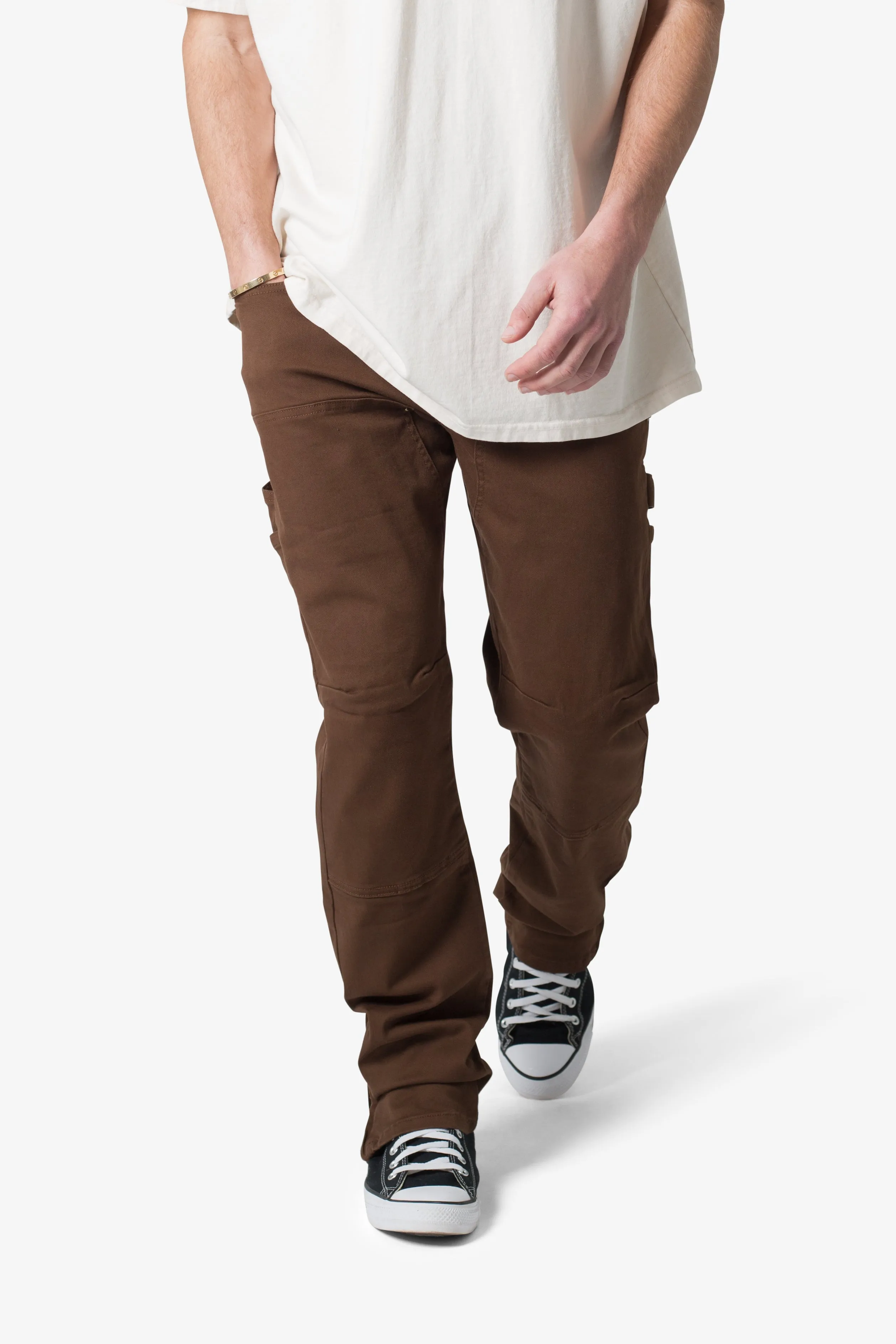 M627 Slim Work Denim - Brown