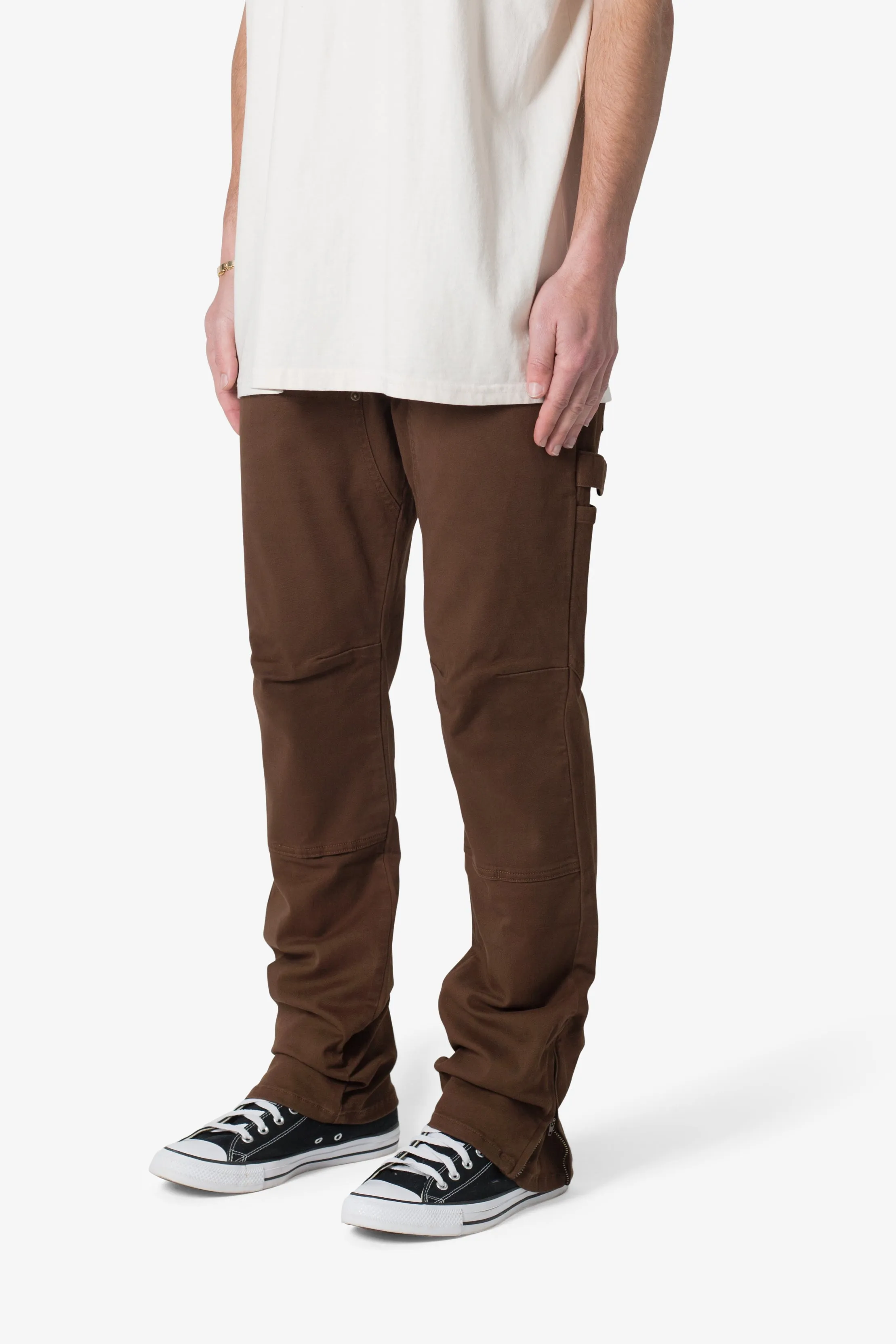 M627 Slim Work Denim - Brown