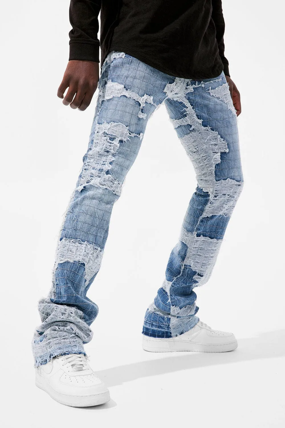 Martin Stacked - Full Moon Boro Denim (Aged Wash)