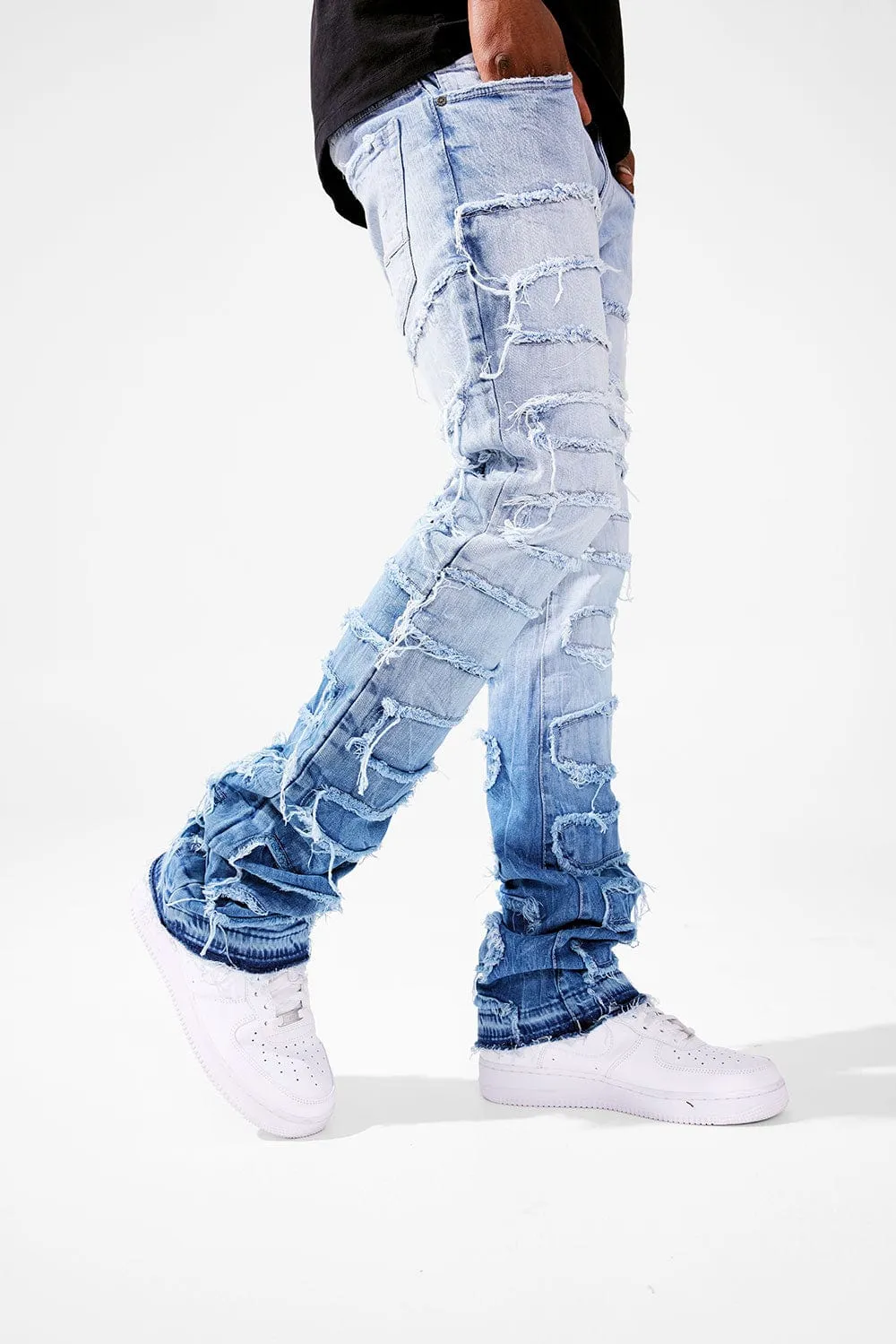 Martin Stacked - Python Denim (Sky Blue)