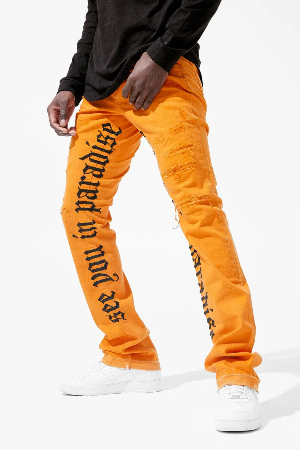 Martin Stacked - See You In Paradise Denim (Tangerine)