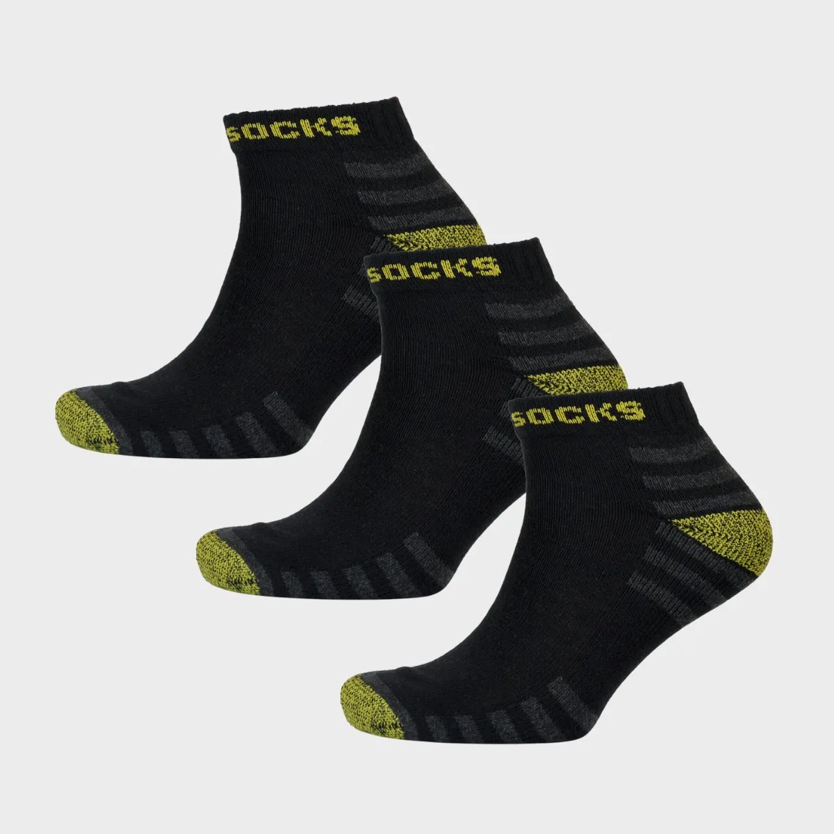 Mens 3pk Work Trainer Socks