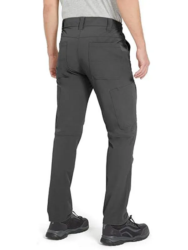 Men's Hiking Pants Lightweight Quick Dry Waterproof Breathable Tactical Cargo Pants for Outdoor Fishing Travel