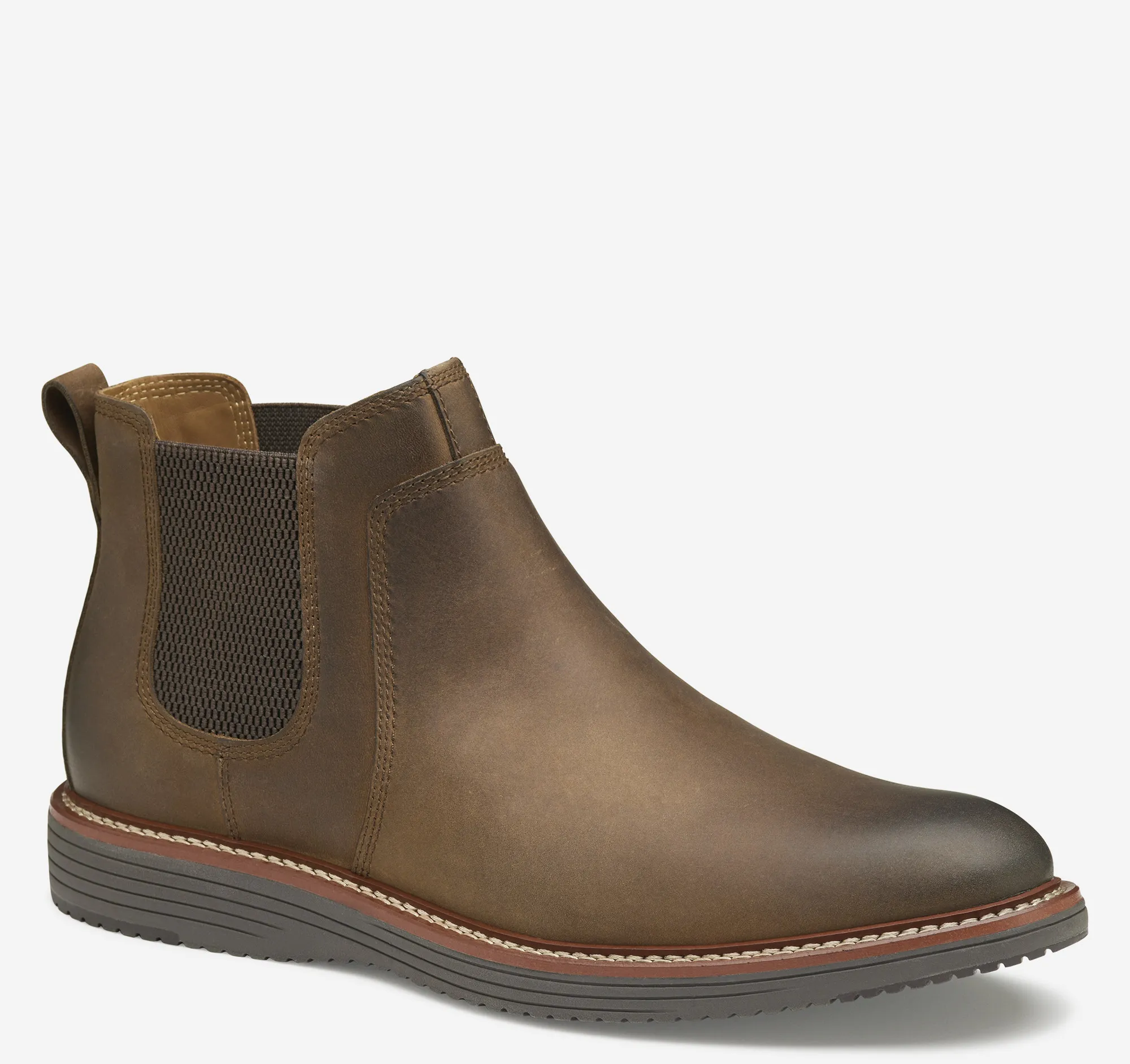 Men's Johnston & Murphy | Upton Chelsea Boot | Brown Oiled Full Grain