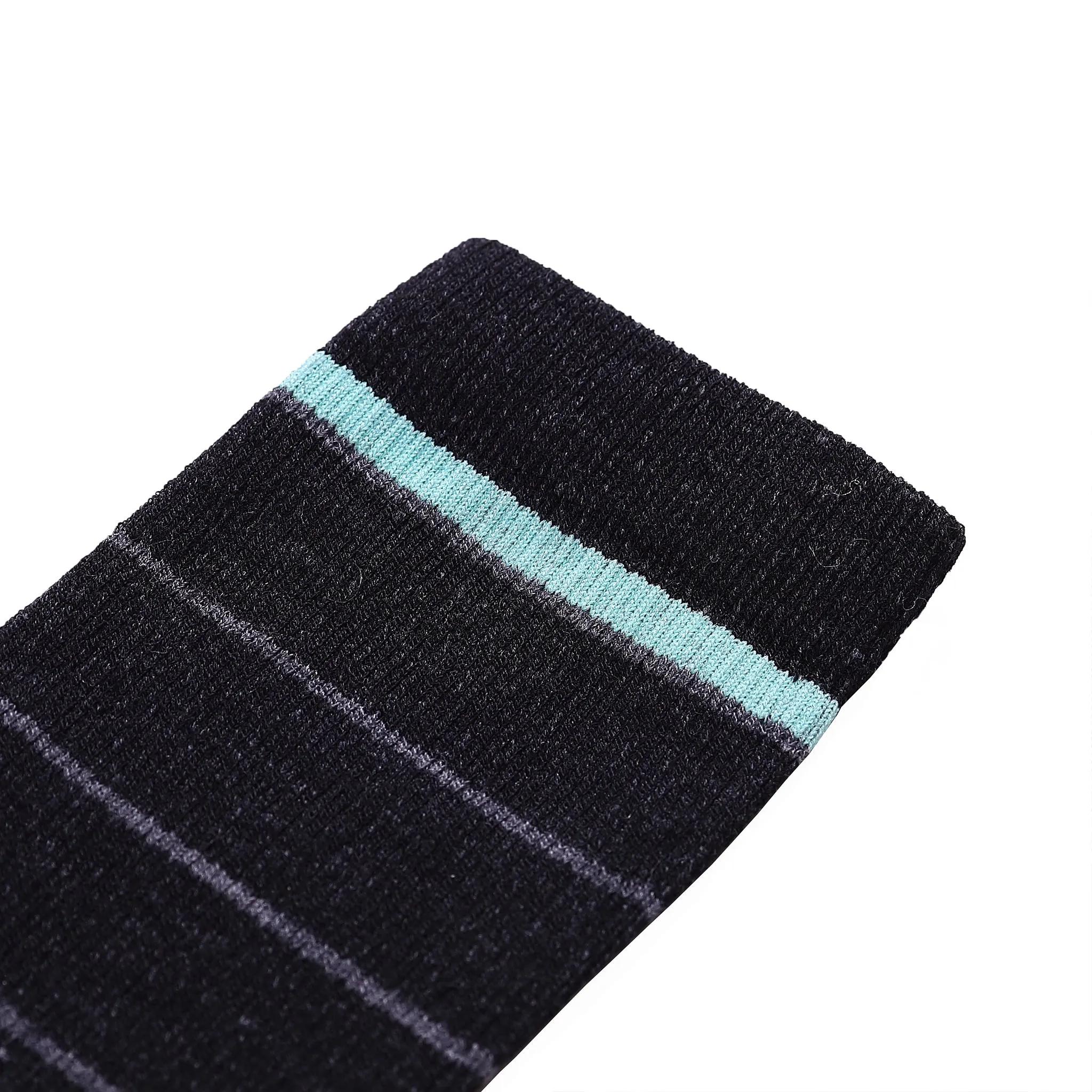 Merino Wool Crew Sock in Black