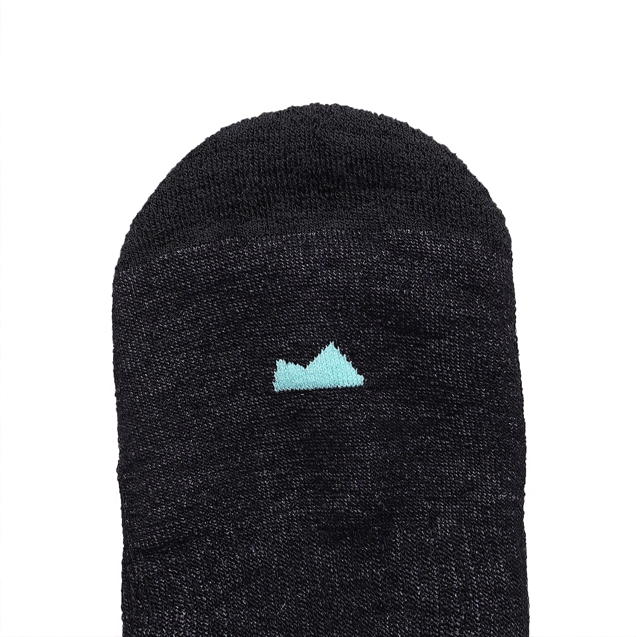 Merino Wool Crew Sock in Black