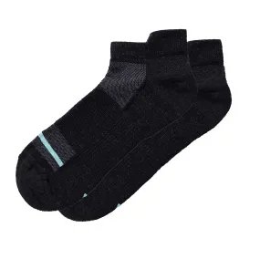 Merino Wool Low Profile Sock in Black