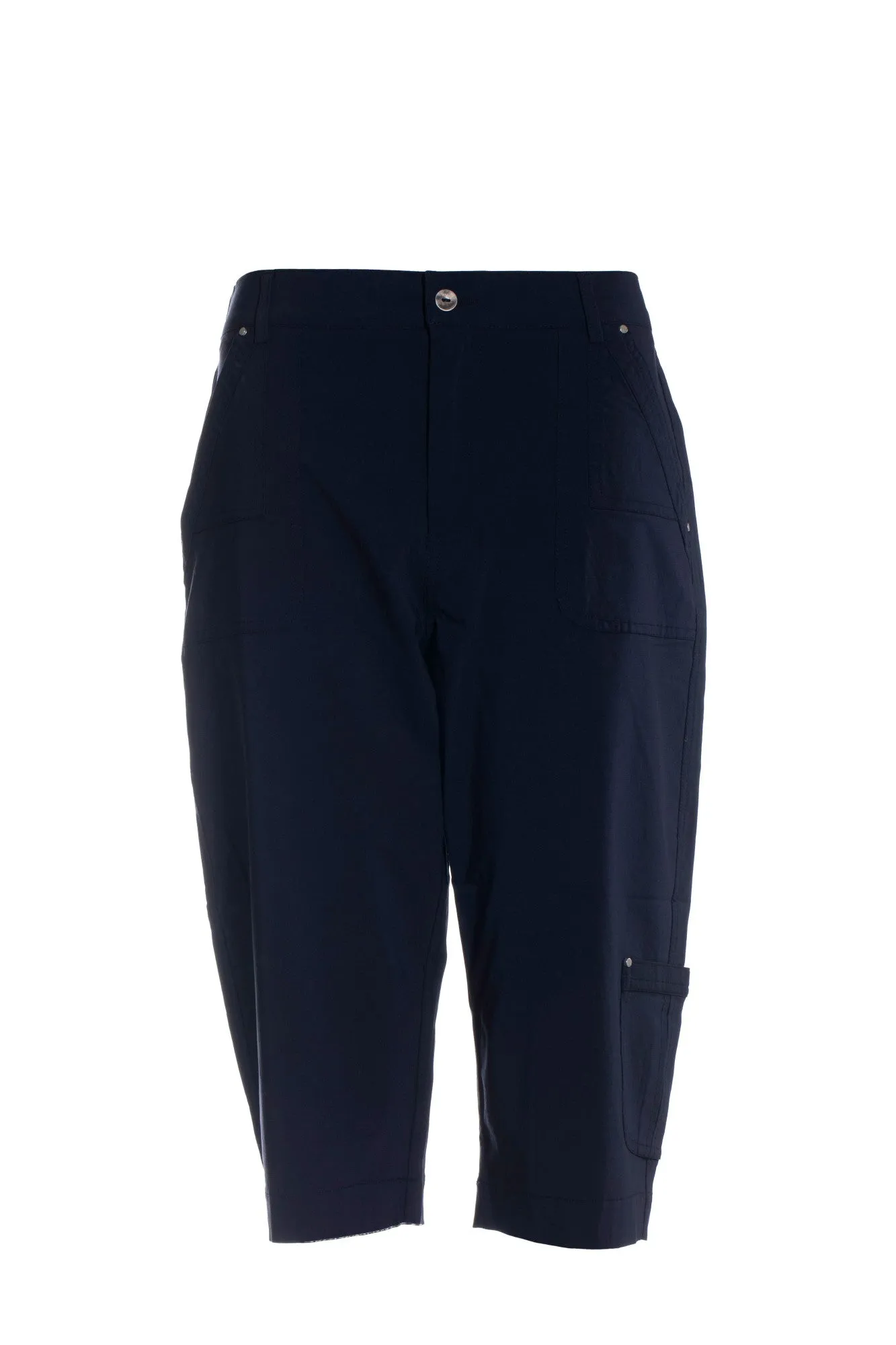 Micro Stretch Below Knee Pants | NAVY | 2144YY