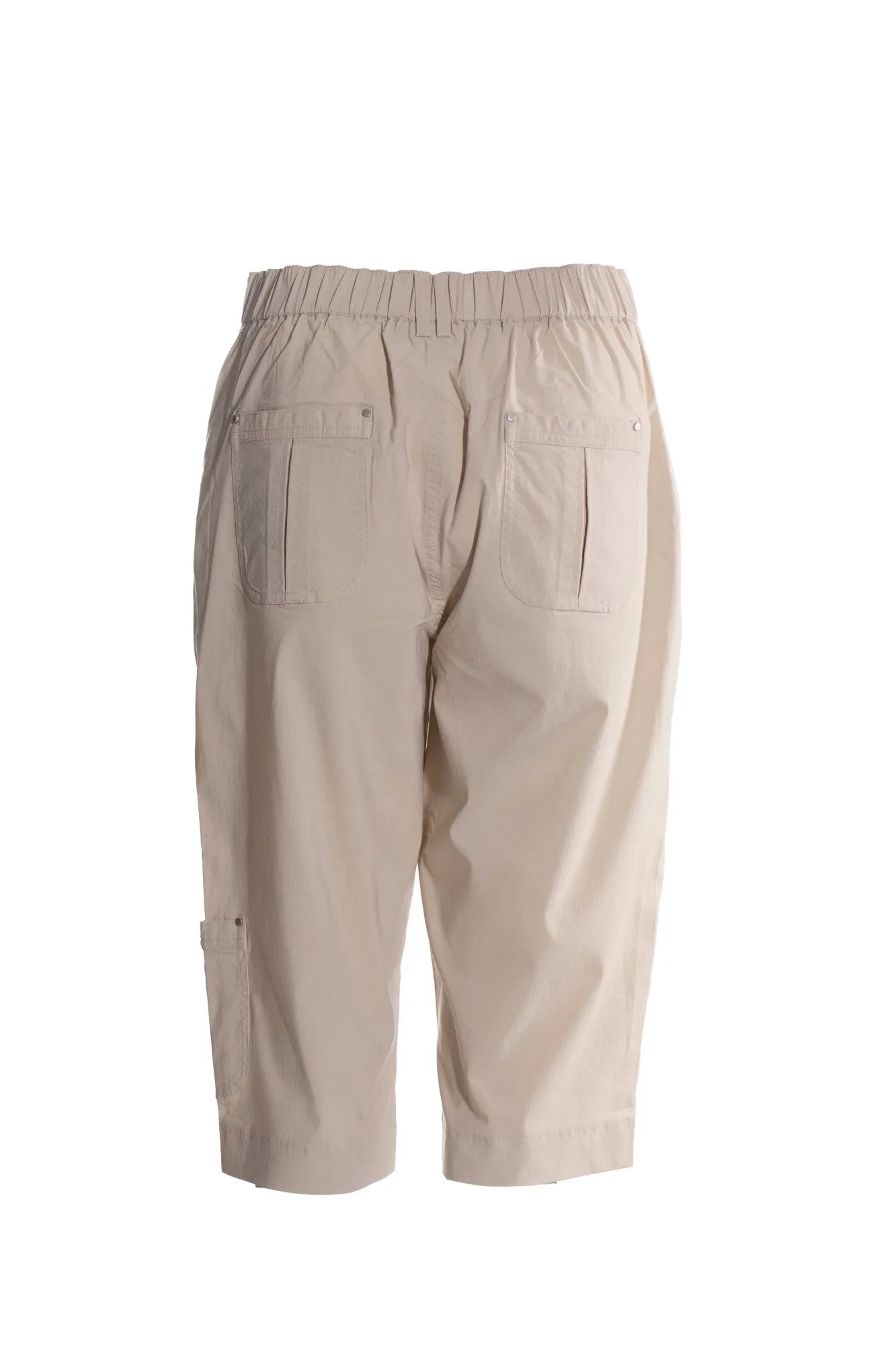 Micro Stretch Below Knee Pants | PARCHMENT | 2144YY