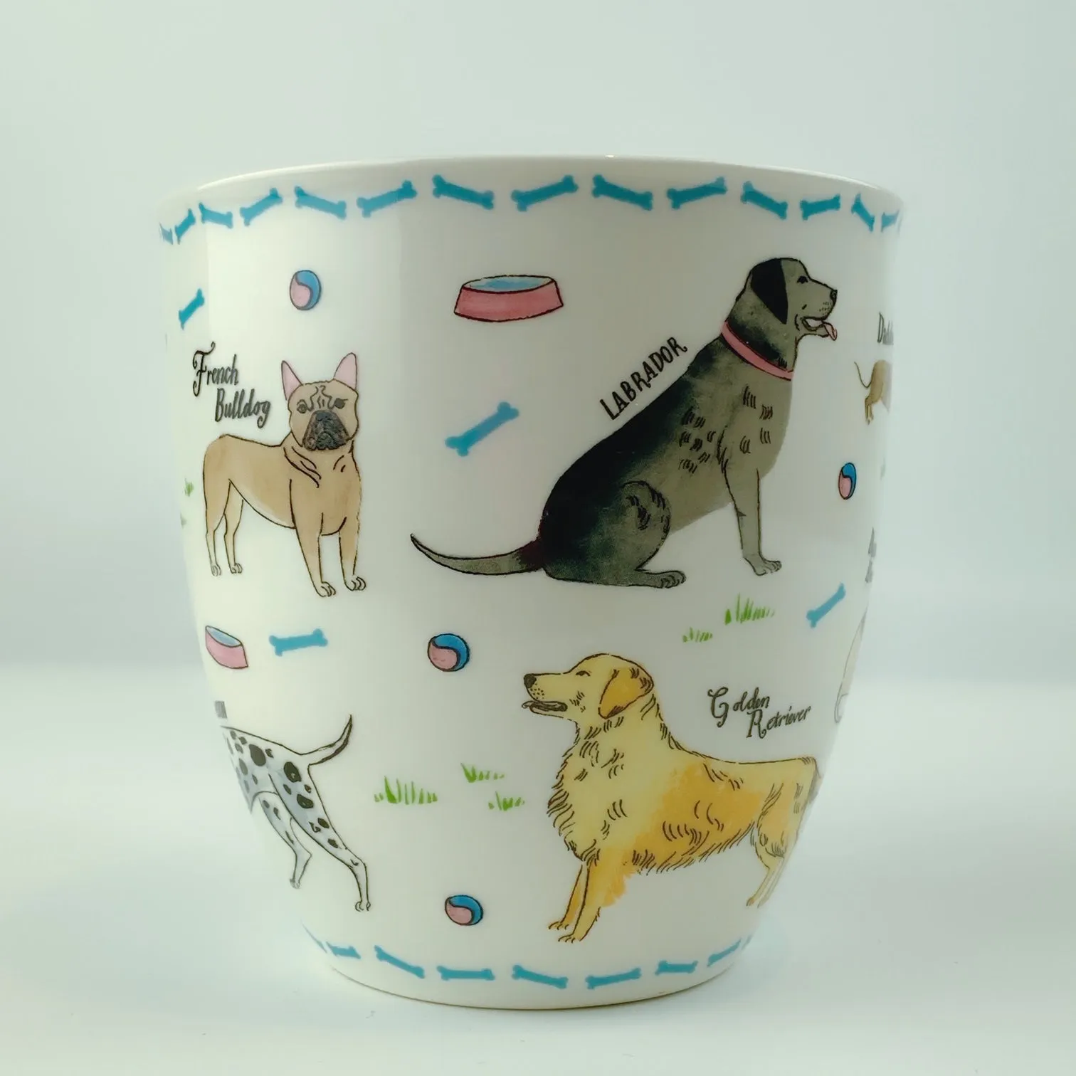 Milly Green British Design Debonair Dogs Coffee Mug Tea Cup With Sock Set