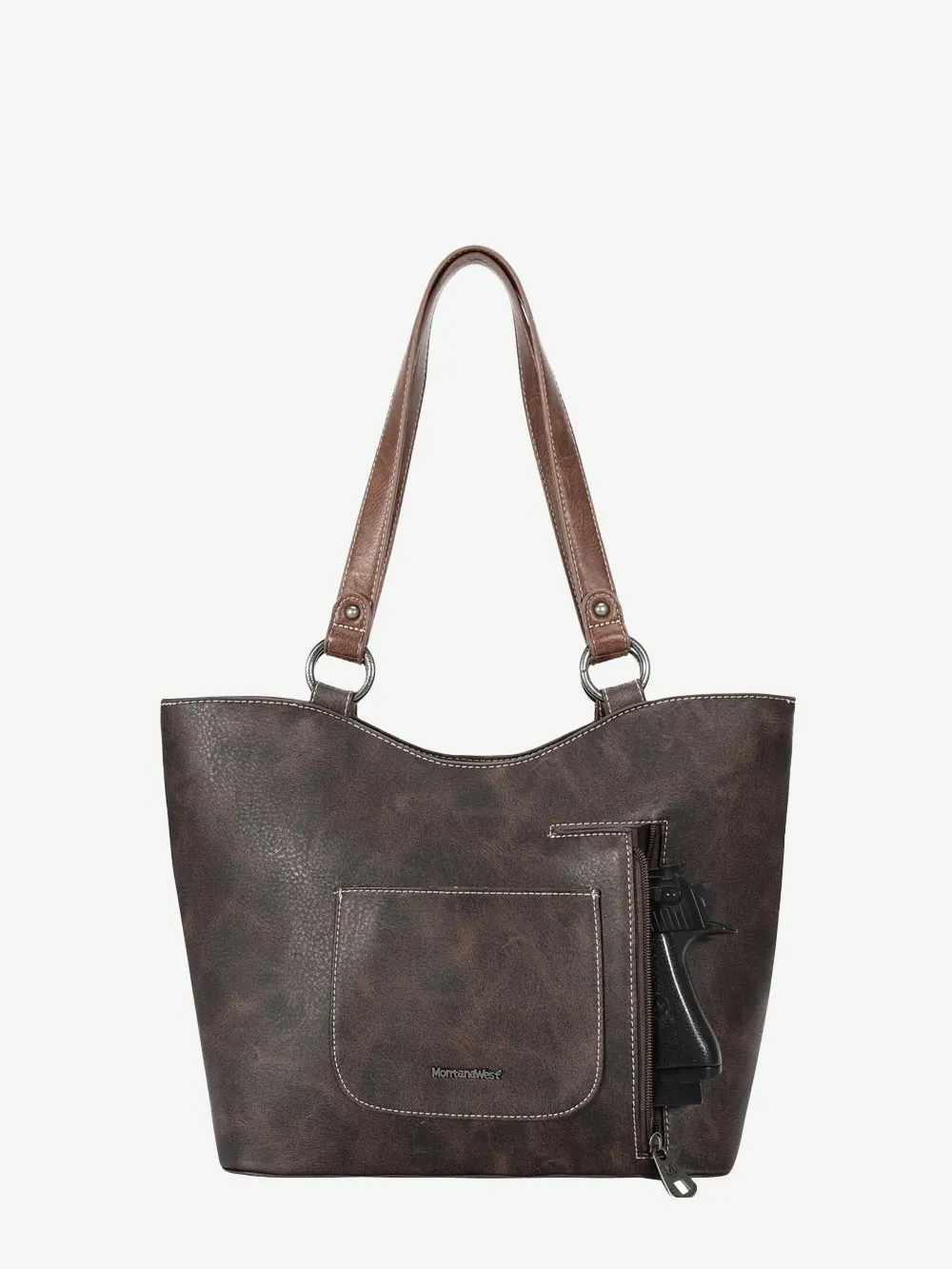 Montana West Cut-Out Boot Scroll Concealed Carry Tote