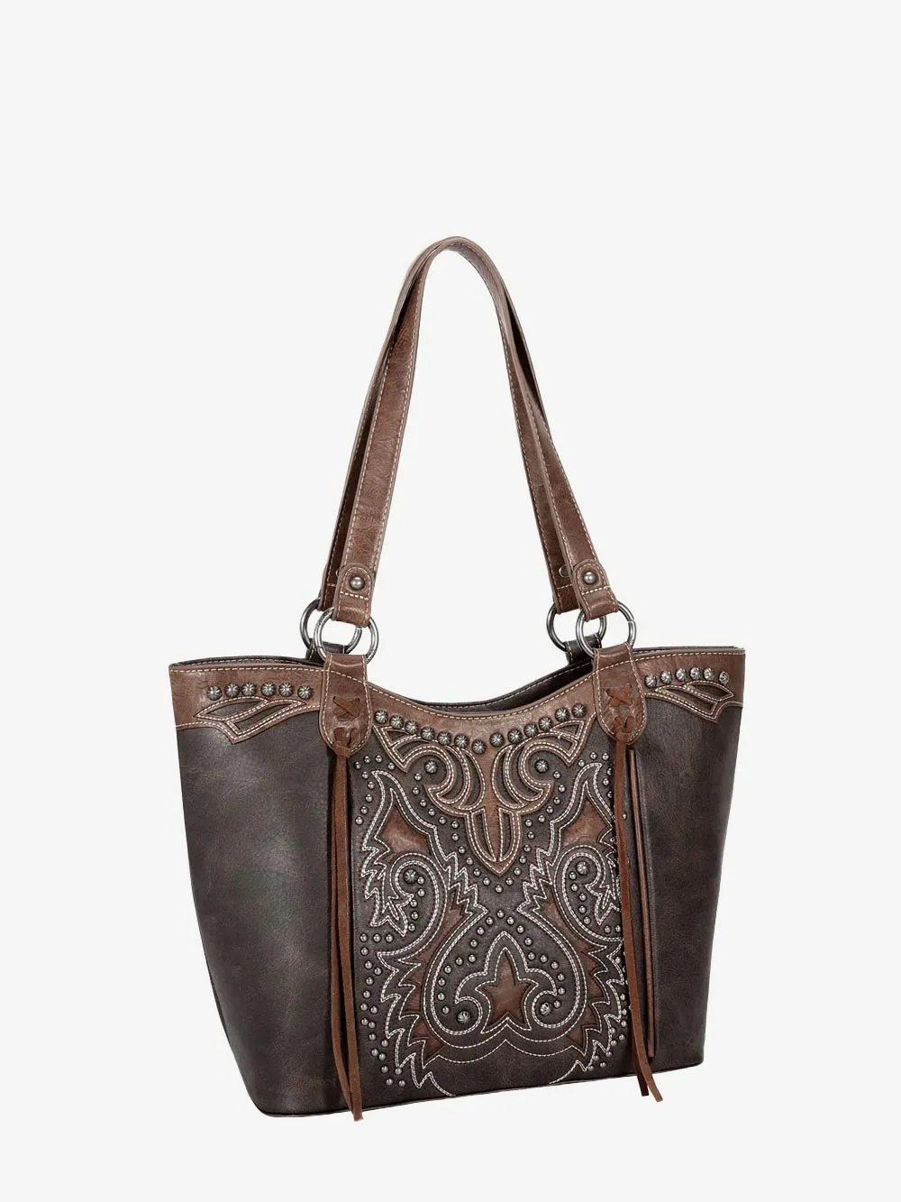 Montana West Cut-Out Boot Scroll Concealed Carry Tote