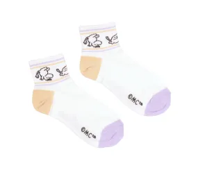 Moomintroll Retro Ladies Ankle Socks - White