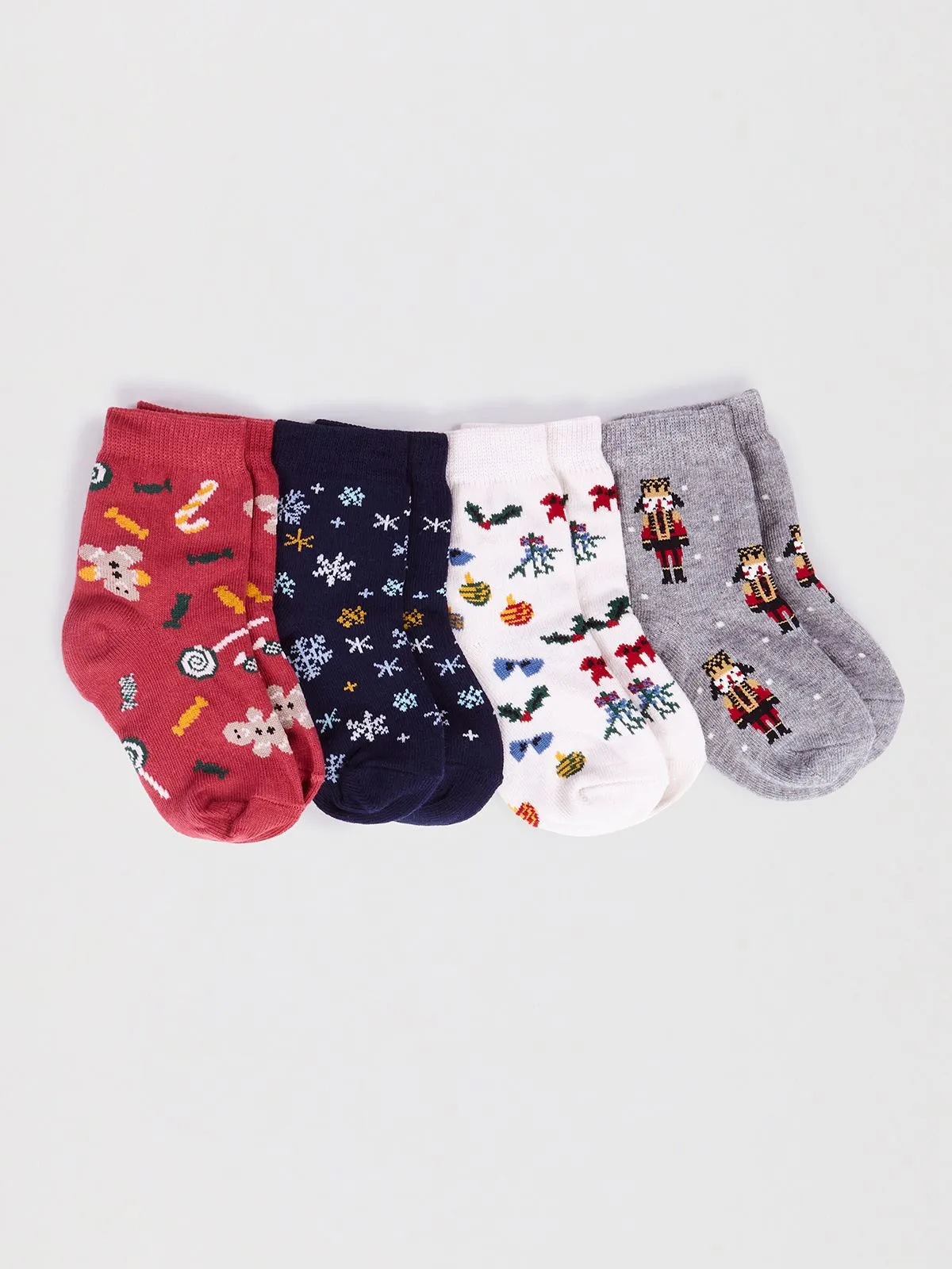 Noel Baby Organic Cotton Christmas Sock Box - Multi