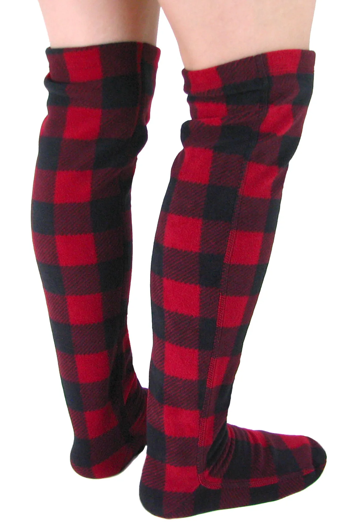 Over-the-Knee Fleece Socks - Lumberjack