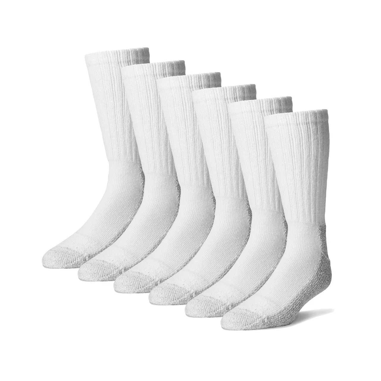 Pro Trek Men's Steel Toe Thermal Boot Socks (6 Pairs)