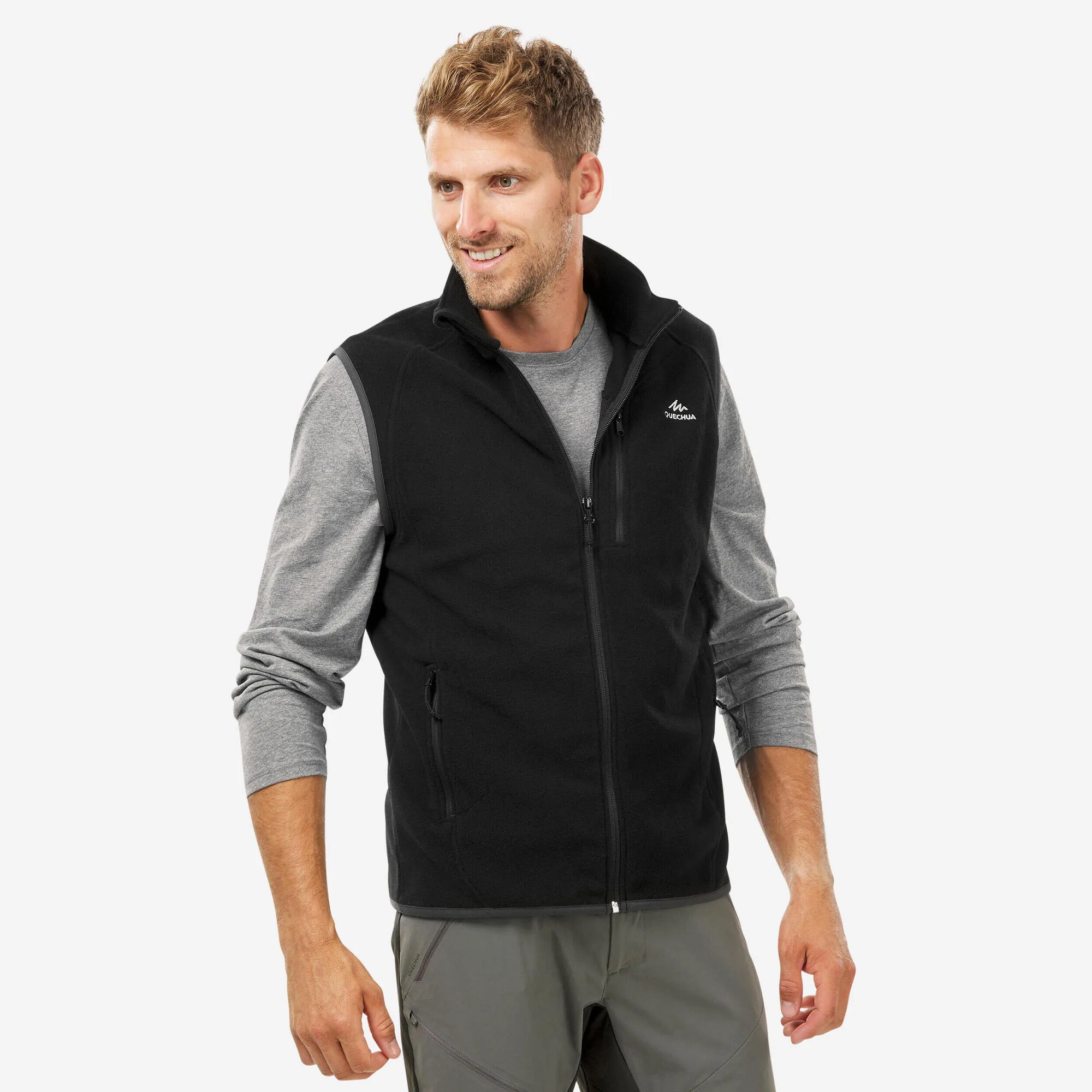 Quechua Men's Hiking Fleece Sleeveless Jacket MH120