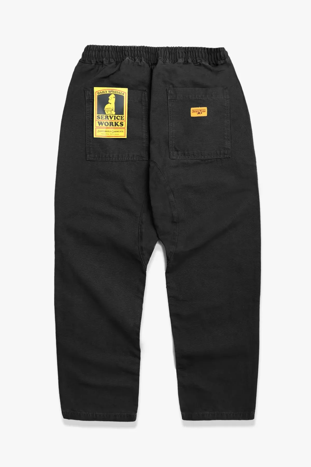 Service Works Work Black Canvas Chef Pants