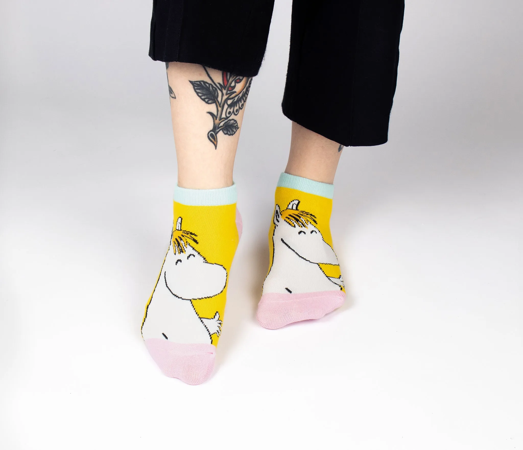 Snorkmaiden Dreaming Ladies Ankle Socks - Yellow