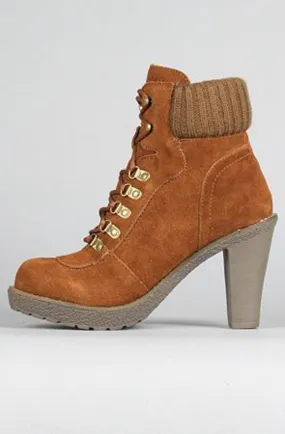 Sole Boutique - The Hello Boot in Brown - Size 8.5