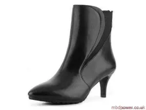 Tahari Franka •Black Leather•  Ankle   Bootie 6.5M