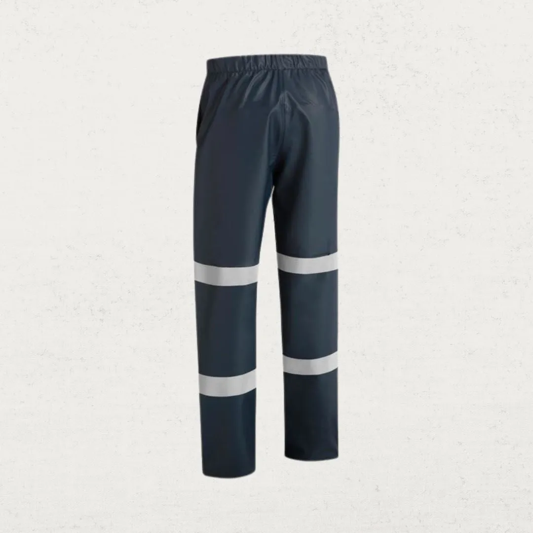 Taped Stretch PU Navy Rain Pant