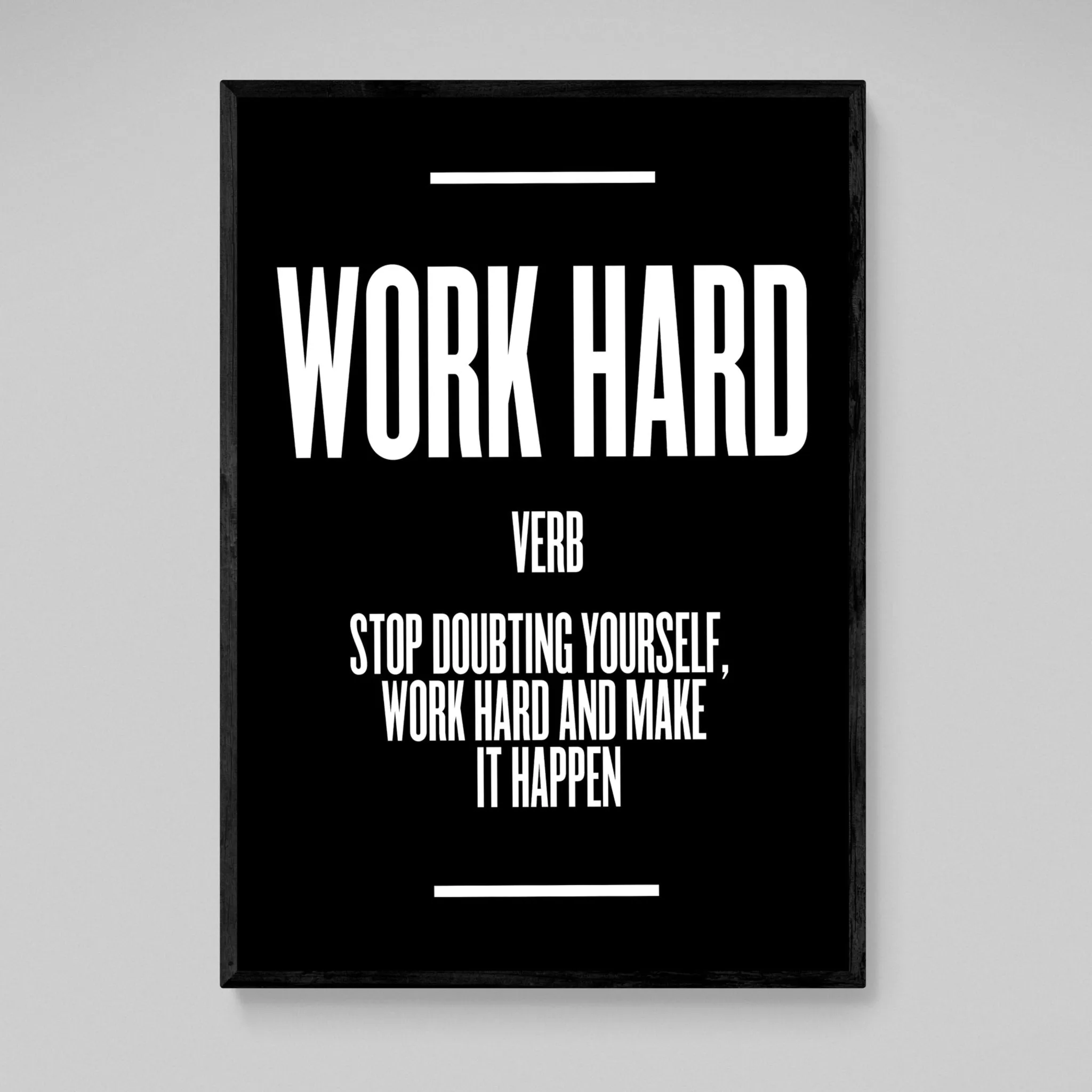 Work Hard Wall Art