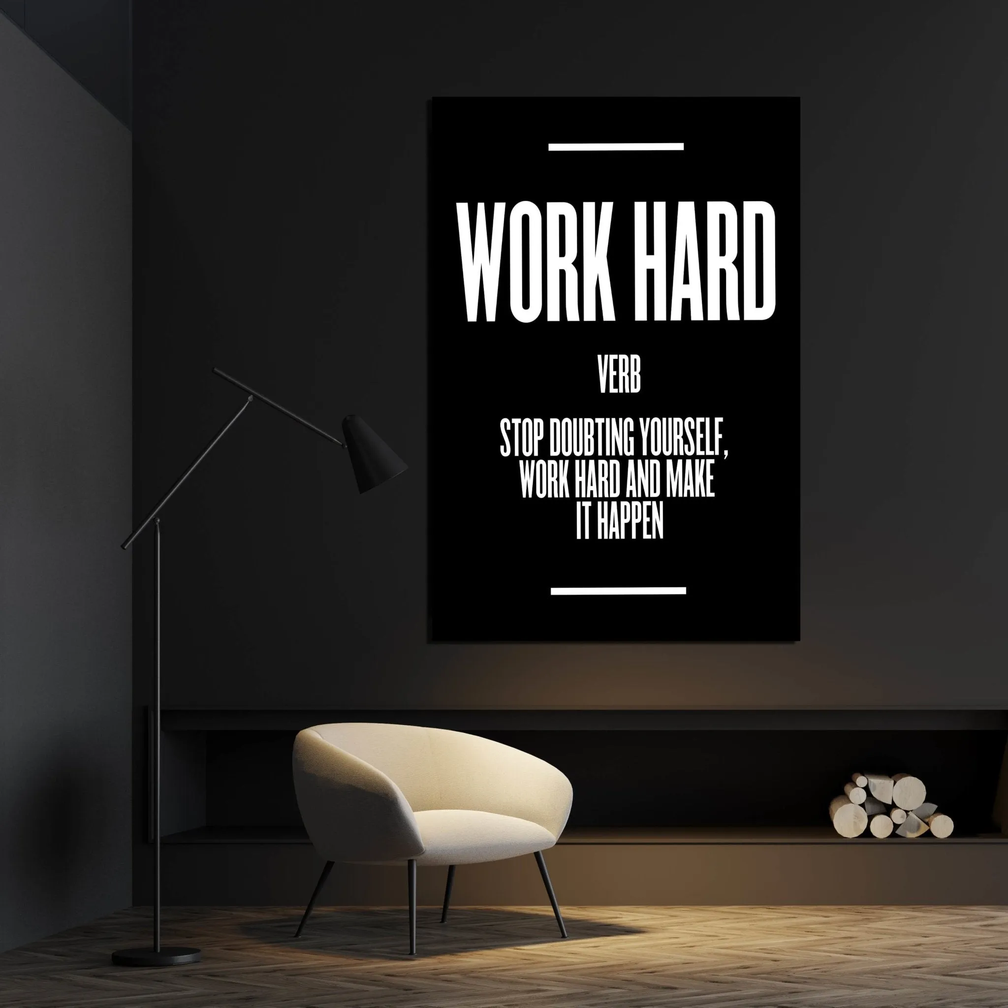 Work Hard Wall Art