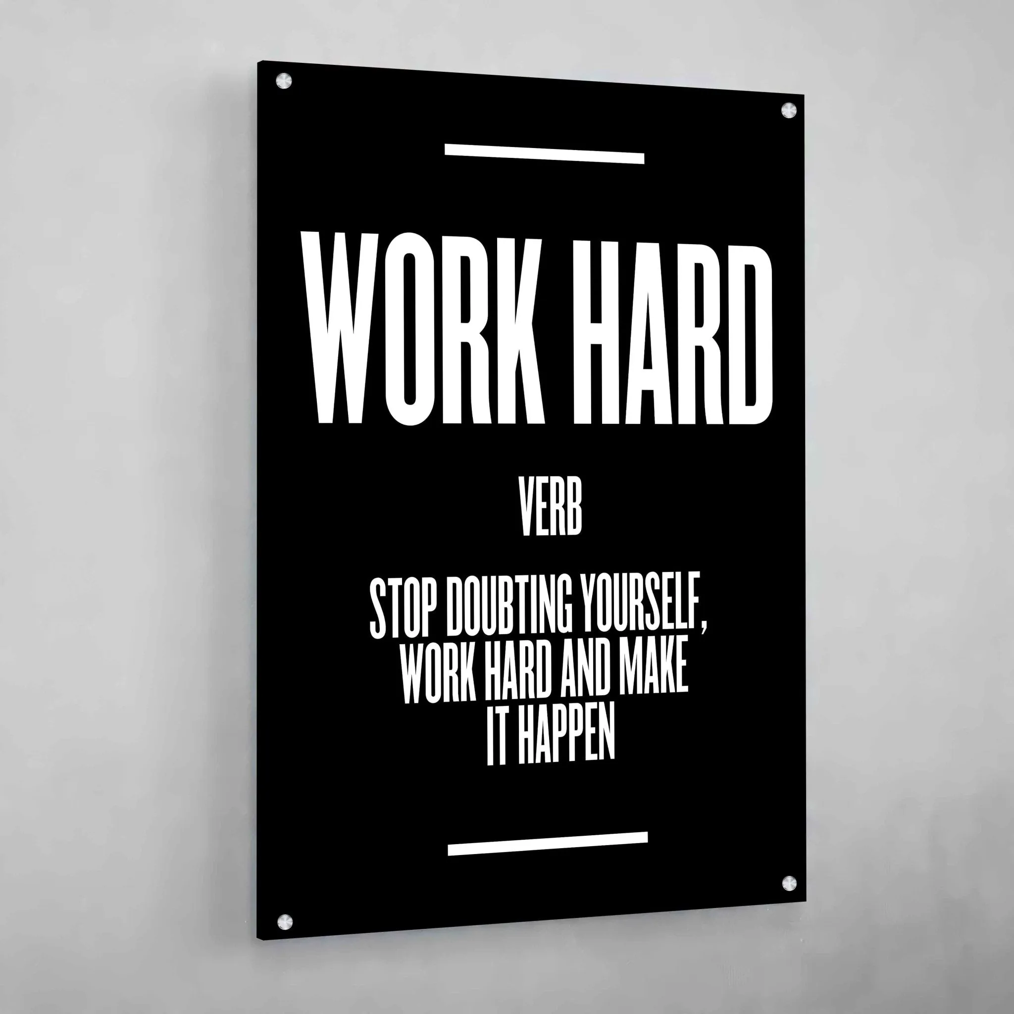 Work Hard Wall Art