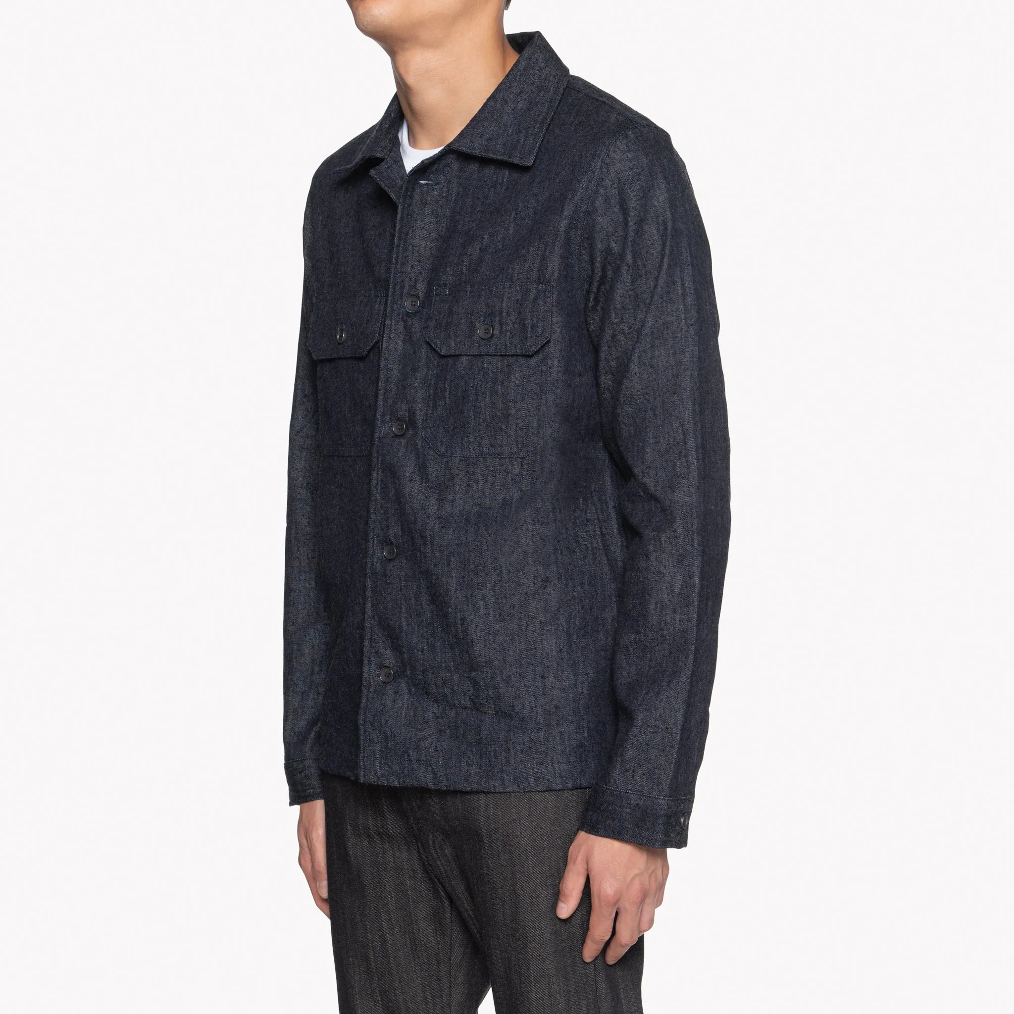 Work Shirt - Slub Nep Rinsed Denim