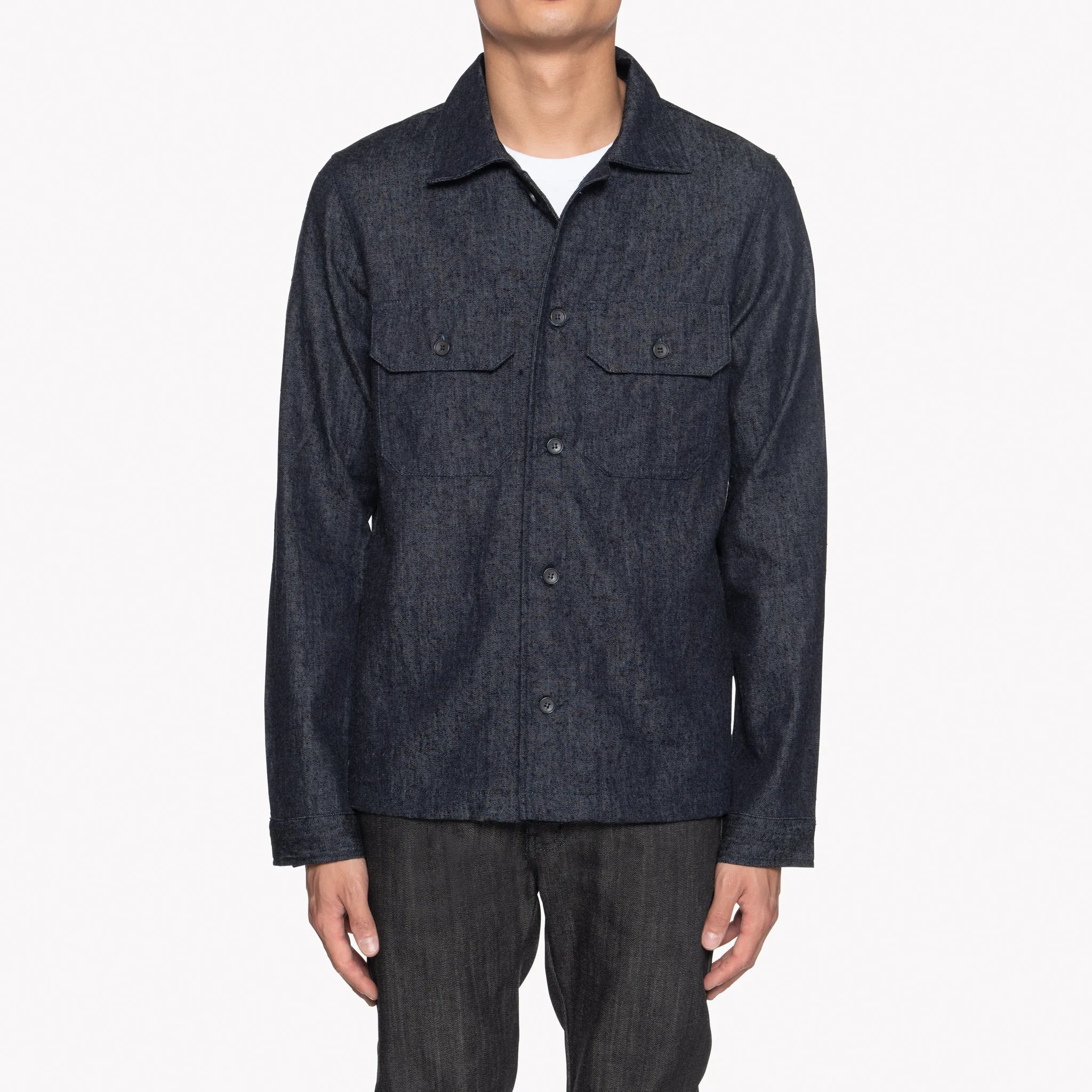 Work Shirt - Slub Nep Rinsed Denim